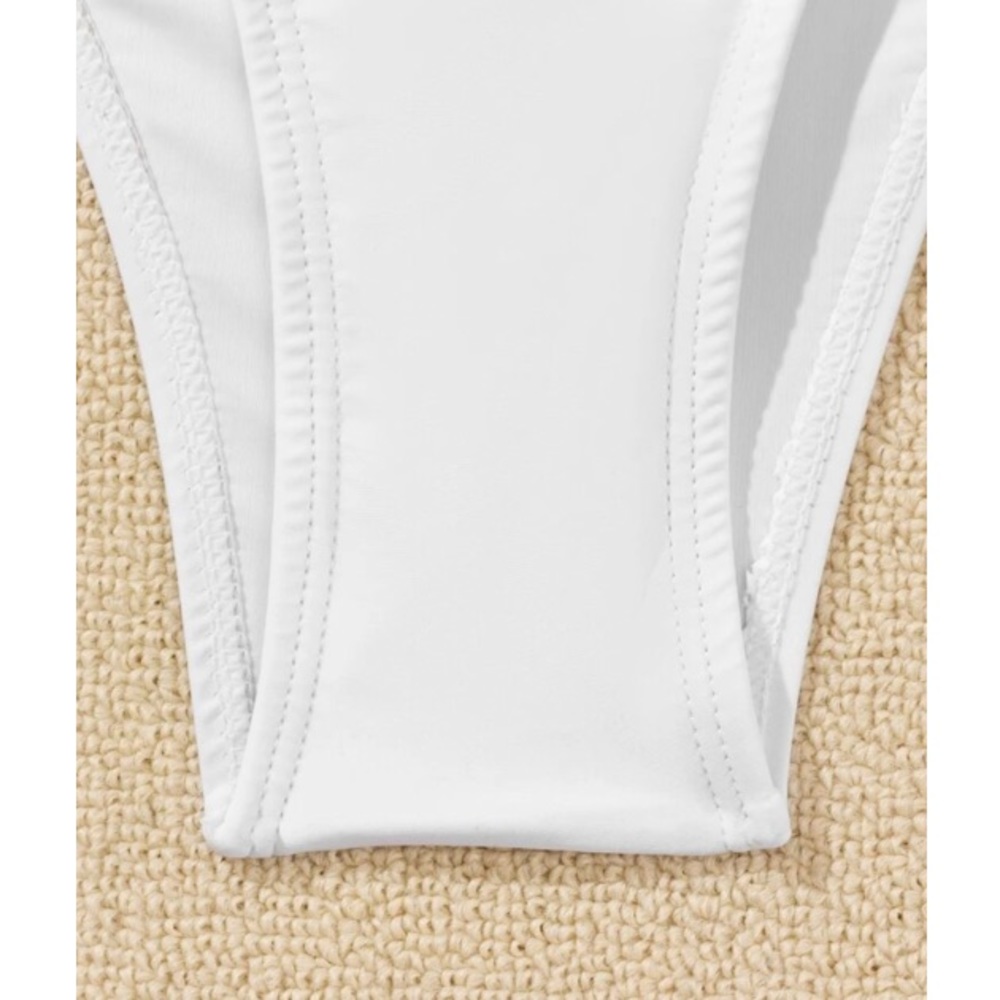 Rust side tie drawstring monokini - Picture 9 of 14